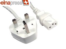 Ironing Press Mains Power Cable Lead UK Plug - 3 Flat Pin Fits Elna