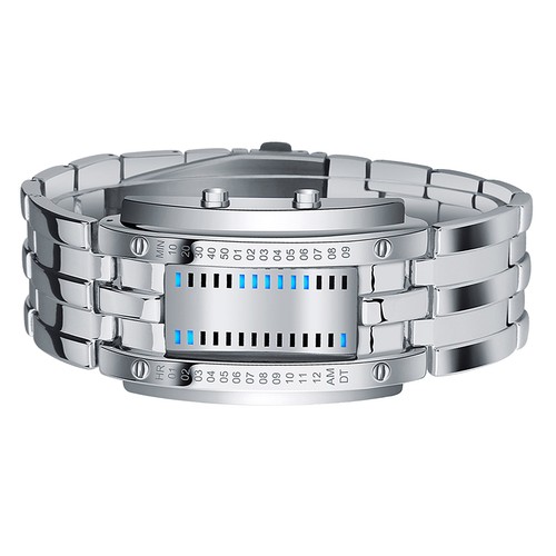 Mens binary watch casual - mens,