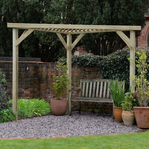 Garden pergola corner - garden,