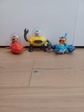 Octonauts Bundle - Gup B, Gup D, Gup R and Captain Barnacle & Kwazii Figures