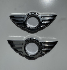 2 x Chrome Metal Door Pin Badge For BMW MINI Cooper/S/ONE/Clubman