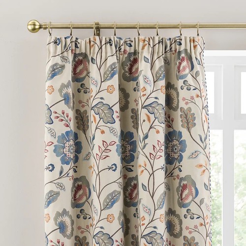 Luxury lampasso blue - lampasso, curtains