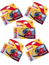 Kodak Single Use Disposable FunSaver Camera 39 Exposure X 5 Cameras