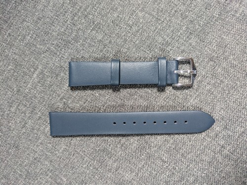 Hirsch watch strap 18mm blue - 18mm,