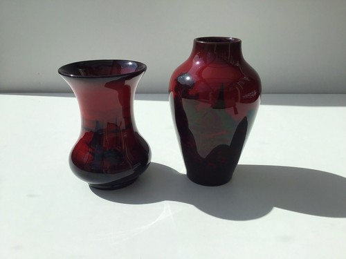 Two royal doulton - doulton, flambé