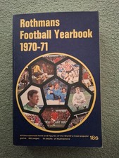 Rothmans football yearbook 1970-71 1st Edition Good condition