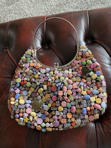Beautiful button and beading - and,