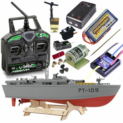 Wooden boat model - model, radio