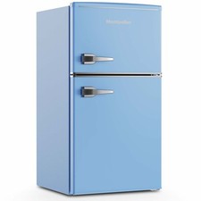 Montpellier 84litre Mini RETRO Fridge Freezer Class E Pastel Blue MAB2035EPB