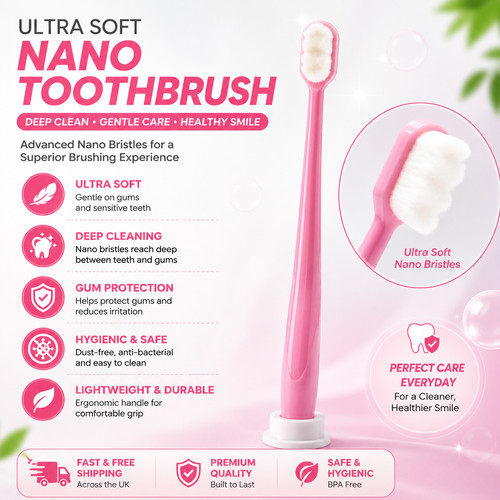 New ultra fine soft toothbrush - ultra-fine,
