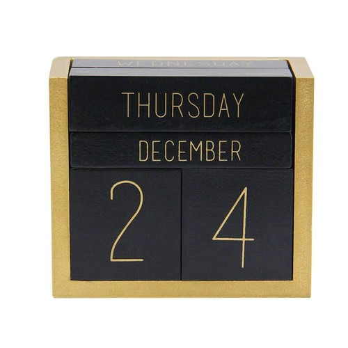 Wooden perpetual calendar - wooden,