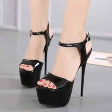 Platform Sandals Sexy Women 17cm High Heel Pole Dance Shoes Stripper Dress