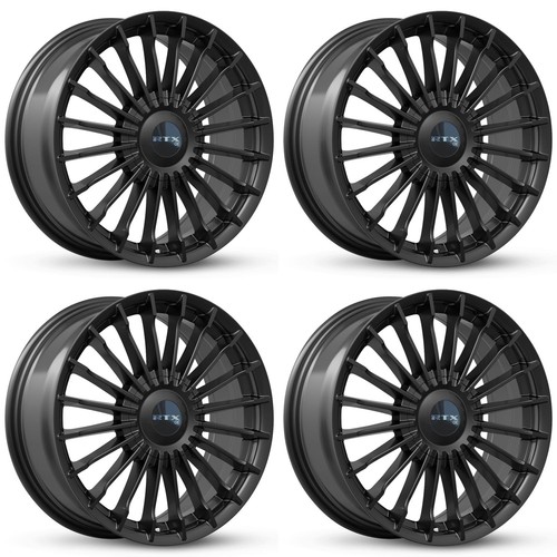 Set gloss black alloy - set, 4