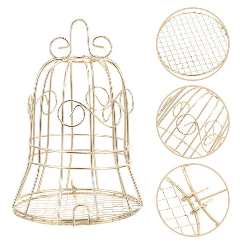 Golden decorative bird cage - decorative,