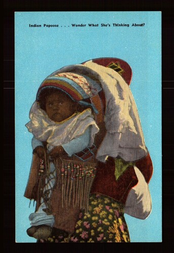 Postcard native american - native,