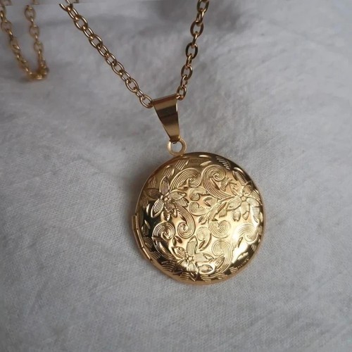 Gold plated floral - , boho
