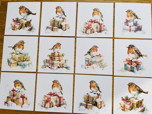 Watercolour christmas robin - watercolour,