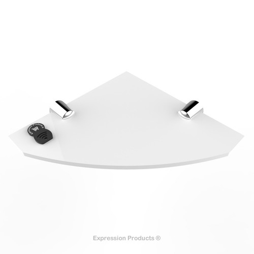 Acrylic corner safety shelf - acrylic,
