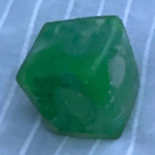 Green quartz crystal mineral - green,
