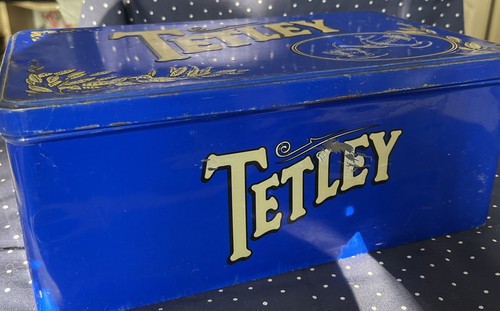 Vintage tetley tea tin - tetley, tin,