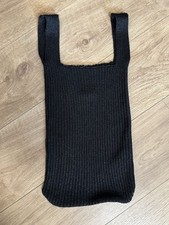 Zara Fabric Shopper Tote Bag Black