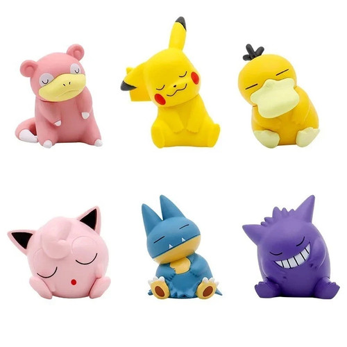6pcs pokemon mini - 6pcs,