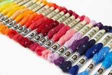 GENUINE DMC ETOILE SHIMMERING THREADS - 35 GLITTERING CLOLOURS