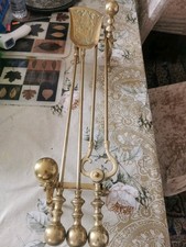 fire place set ,solid brass companion set Around 4 kG  great condition 