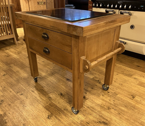 Rolling kitchen island wood - rolling,