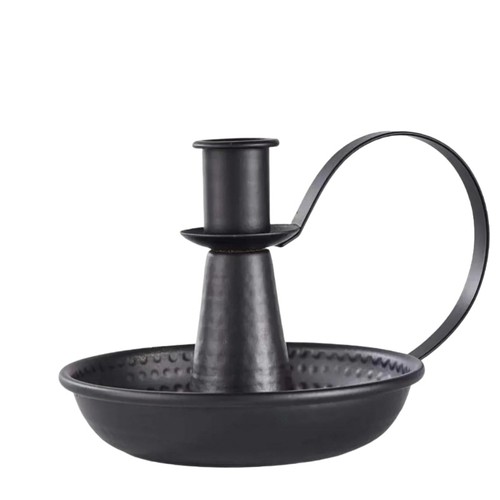 1pcs black iron - black, candle