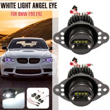 2x 40W LED Angel Eyes Halo Ring Light Bulb For BMW 3 Series E90 E91 LCI No Error
