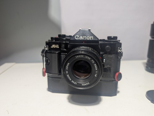 Canon 35mm film camera with - canon, a1