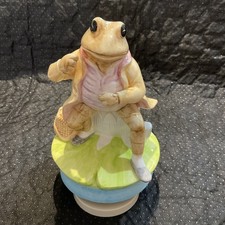 Schmid Mr Jeremy Fisher R. Music Box, Excellent Condition Condition, Working.