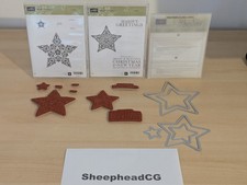 Stampin' Up! Bright & Beautiful Double Stampset of 8 with Star Framelits Dies UK