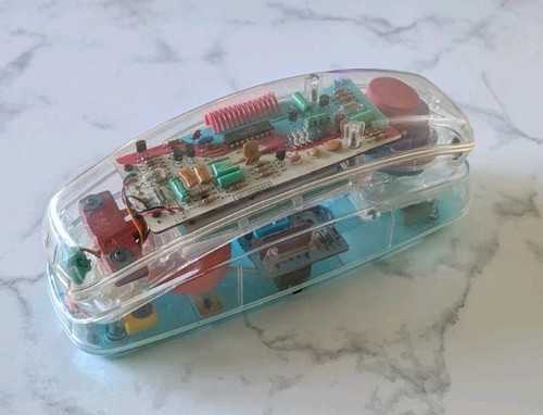 80s retro clear neon blue - clear,