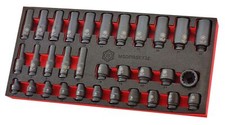 32Pc 3/8" Standard & Deep 12-Point Impact Socket Set By Britool Hallmark