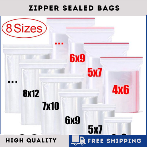 100 small clear - clear, bags