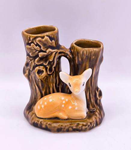 Sylvac deer double vase tree - double,