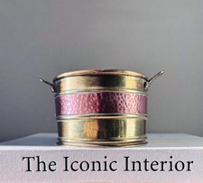 Small vintage copper cauldron