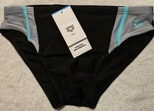 ARENA SPEEDO Racer Mens Swim Brief Sz36 NEW TAGs 2" Sidestrap Australia Black