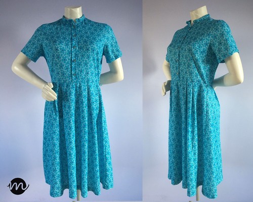 Vintage turquoise blue 1960s - blue,