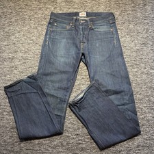 Edwin Jeans Mens W32 L33 Blue Wash Denim ED-47 Straight Regular Fit Button Fly