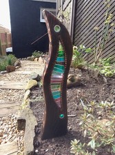 Stained Glass Garden Sculpture