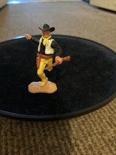 VINTAGE TIMPO COWBOY VARIANT-YELLOW RUNNING LEGS & BROWN GUNBELT RARE