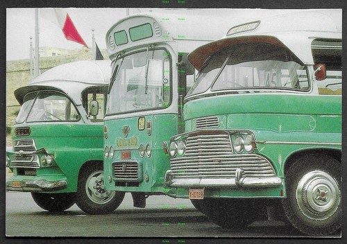Postcard malta buses leyland - postcard,