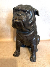 Vintage Bronzed Metal Bulldog