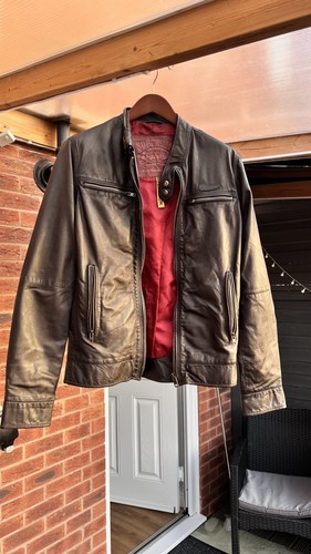 Superdry leather jacket jason - jacket,