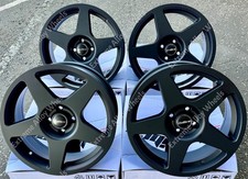 17" Black Five Alloy Wheels Fits Audi 80 90 100 Saab 900 9000 4x108