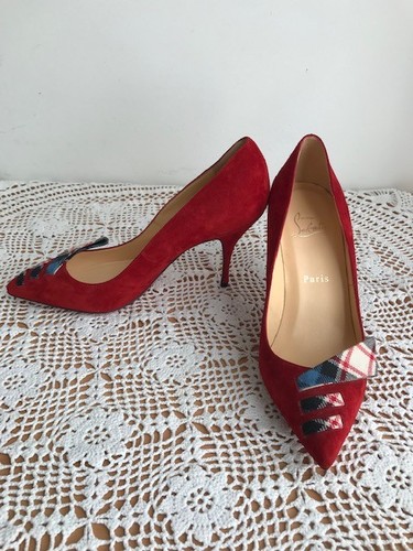 Christian louboutin red suede - red,