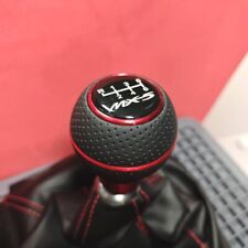 MS RED LEATHER 6SP SHIFT GEAR KNOB for MAZDA MX5 MX-5 MIATA SPORT NC ND CLUB SKY